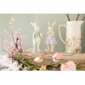 Clayre & Eef Brocca decorativa 20x13x25 cm Rosa Beige Ceramica Fiori
