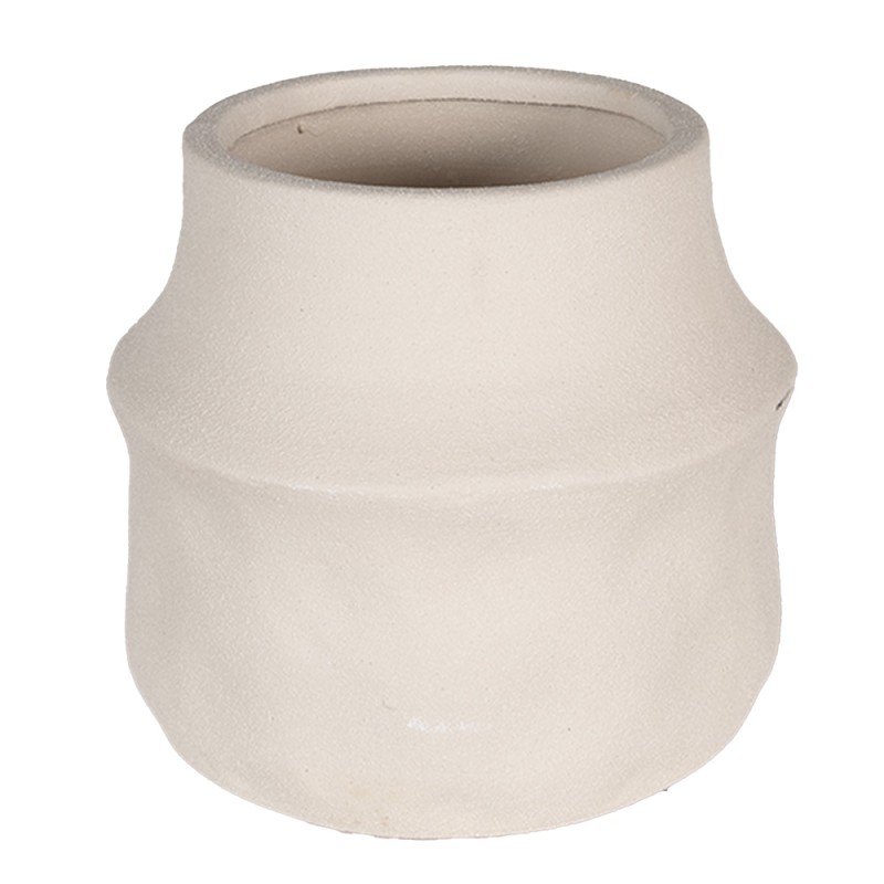 Clayre & Eef Bloempot  Ø 15x13 cm Beige Keramiek
