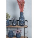 Clayre & Eef Vaso  Ø 13x25 cm Blu Ceramica