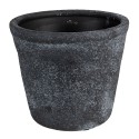 Clayre & Eef Bloempot  Ø 12x10 cm Grijs Keramiek