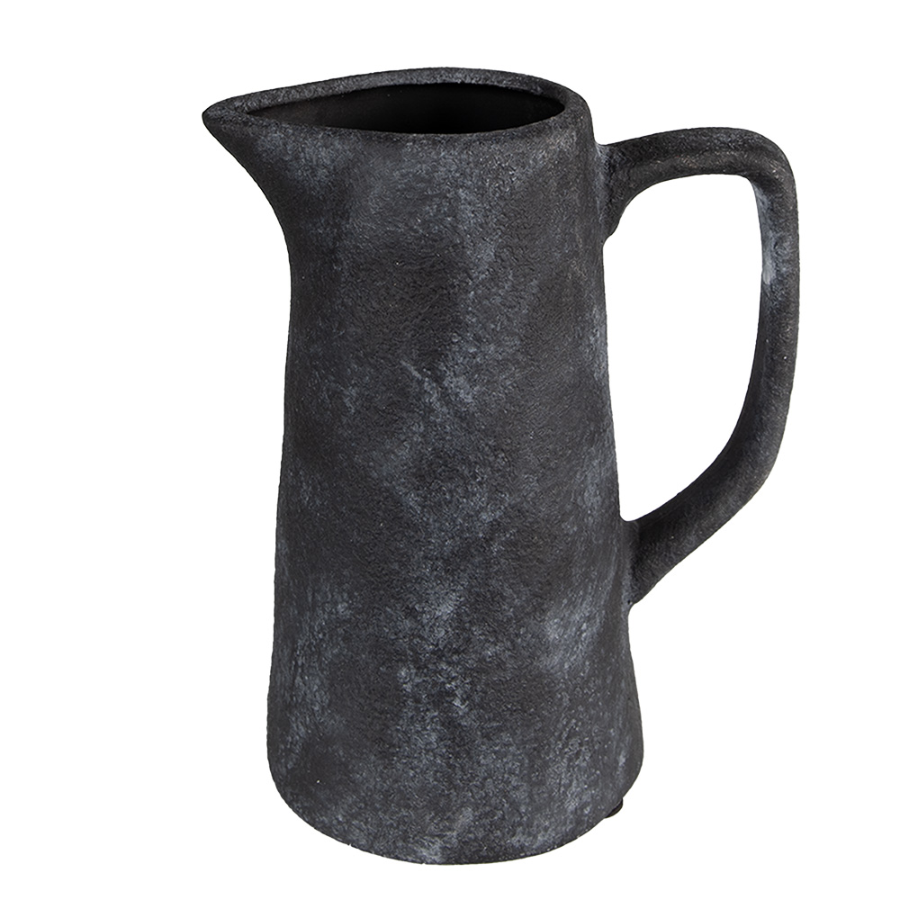 Clayre&Eef Decoratie Kan 20x13x25 cm Grijs Keramiek afbeelding