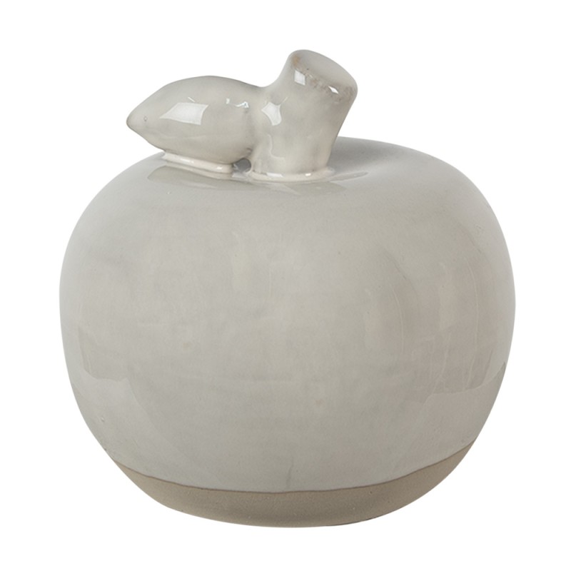 Clayre & Eef Decorazione Mela 13 cm Beige Porcellana