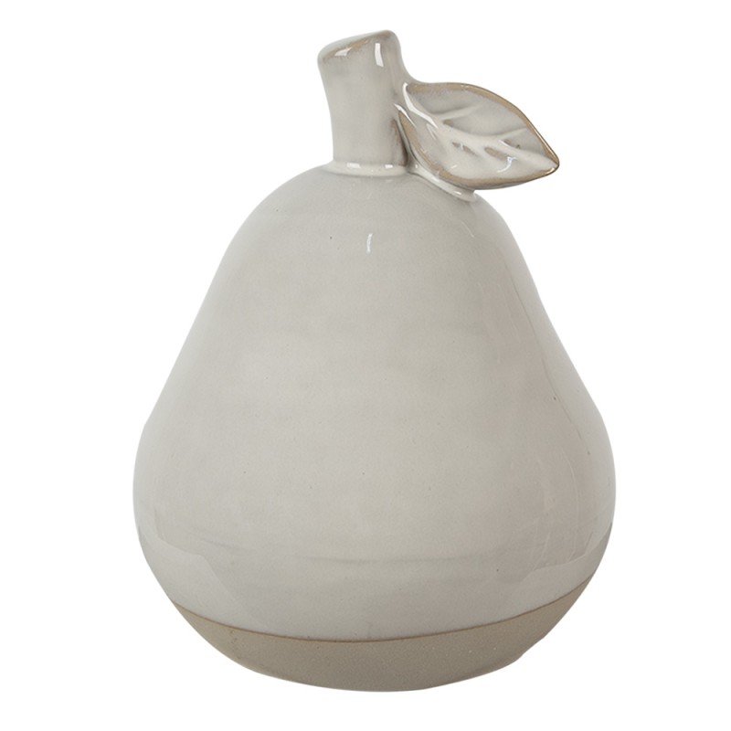 Clayre & Eef Decorazione Pera 8 cm Beige Porcellana