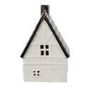 Clayre & Eef Decoratie Huis 12 cm Beige Zilverkleurig Porselein