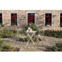Clayre & Eef Brocca decorativa 21x15x23 cm Beige Blu  Ceramica Fiori