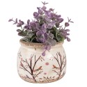 Clayre & Eef Planter Ø 12x10 cm Beige Brown Ceramic Branches