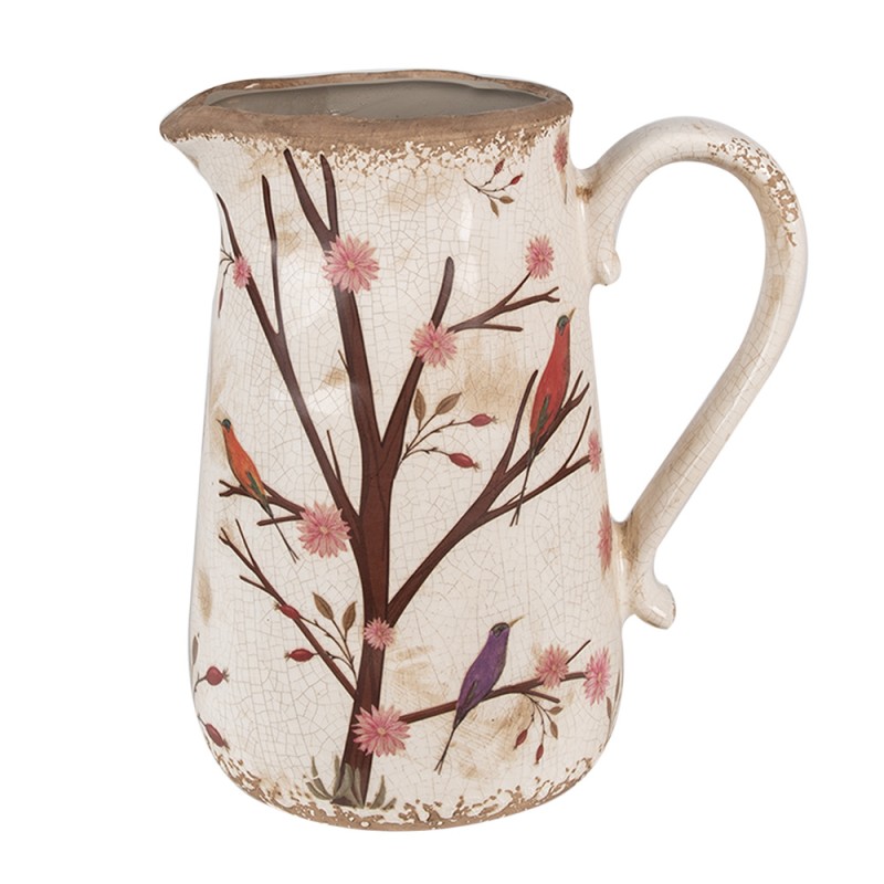 Clayre & Eef Decoration can 21x15x23 cm Beige Brown Ceramic Branches