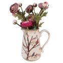 Clayre & Eef Decoration can 21x15x23 cm Beige Brown Ceramic Branches