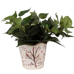 Clayre & Eef Planter Ø 16x15 cm Beige Brown Ceramic Branches