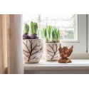 Clayre & Eef Planter Ø 14x14 cm Beige Brown Ceramic Branches