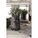 Clayre & Eef Vase Ø 15x23 cm Gris Céramique