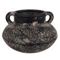 Clayre & Eef Fioriera Ø 21x13 cm Grigio Ceramica