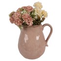 Clayre & Eef Decoration can 21x16x20 cm Pink Ceramic