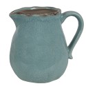 Clayre & Eef Decoratie Kan  17x13x15 cm Blauw Keramiek