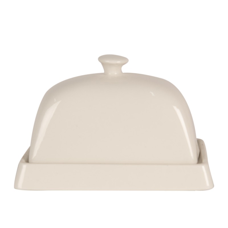 Clayre & Eef Portaburro 16x10x9 cm Bianco Ceramica