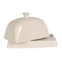 Clayre & Eef Portaburro 16x10x9 cm Bianco Ceramica