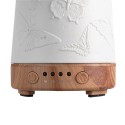 Clayre & Eef Aroma diffuser Ø 9x17 cm Wit Porselein Vlinders