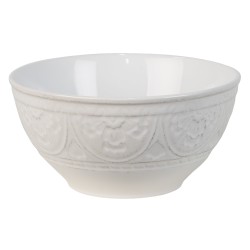 Clayre & Eef Scodella per zuppa 500 ml Bianco Ceramica