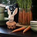 Clayre & Eef Piatto per la colazione Ø 22 cm Verde Ceramica Rotondo