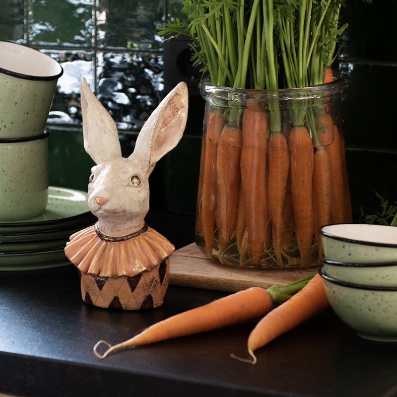 Clayre & Eef Piatto per la colazione Ø 22 cm Verde Ceramica Rotondo