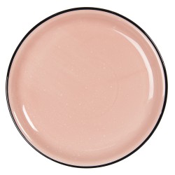Clayre & Eef Dinerbord  Ø 27 cm Roze Keramiek Rond