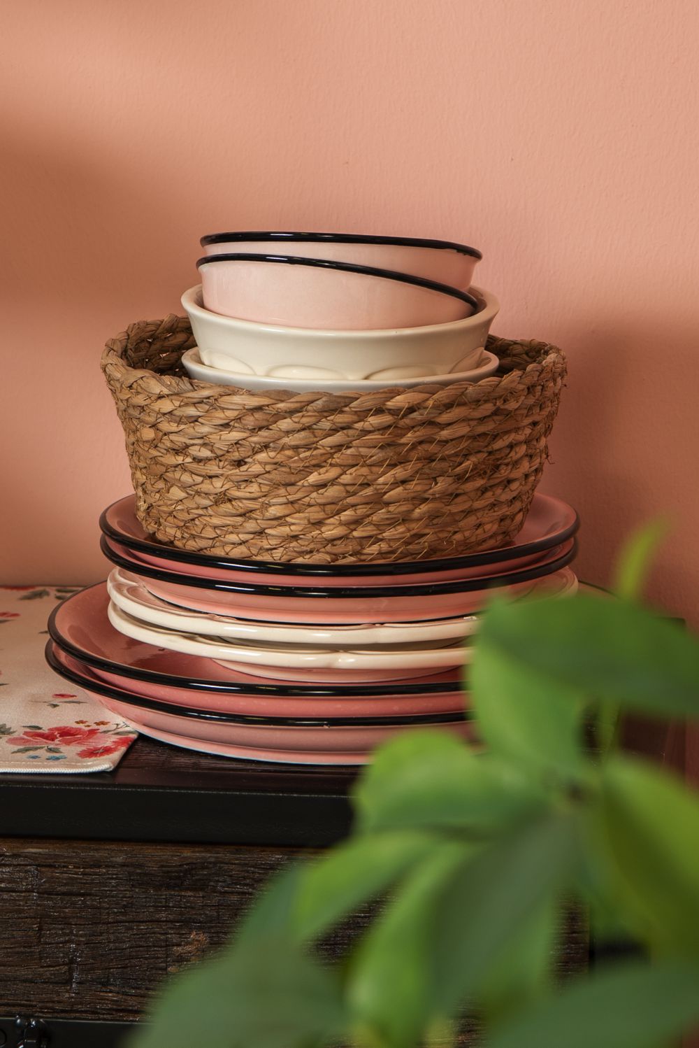 Dinerbord Ø 27 Cm Roze Keramiek-image