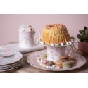 Clayre & Eef Assiette de dîner Ø 27 cm Rose Blanc Porcelaine Fleurs