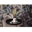 Clayre & Eef Tasse et soucoupe 95 ml Blanc Couleur or Porcelaine