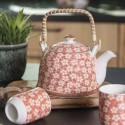 Clayre & Eef Mug 100 ml Rose Porcelaine Rond Fleurs