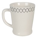 Clayre & Eef Tazza 300 ml Beige Nero Ceramica Rotondo Maiale