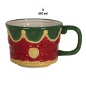 Clayre & Eef Mug Casse-noisette 450 ml/ 2x500 ml Rouge Céramique
