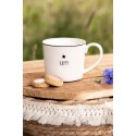 Clayre & Eef Tazza 275 ml Bianco Ceramica Stella Happy