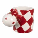Clayre & Eef Mok 350 ml Rood Wit Keramiek Clayre & Eef Mok 350 ml Rood Wit Keramiek