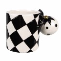 Clayre & Eef Tazza 350 ml Nero Bianco  Ceramica