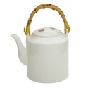 Clayre & Eef Teapot 1500 ml White Porcelain Round