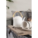 Clayre & Eef Teapot 1500 ml White Porcelain Round