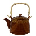Clayre & Eef Théière avec filtre 750 ml Marron Jaune Céramique