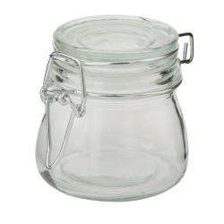 Clayre & Eef Voorraadpot  Ø 9x7 cm Glas Rond
