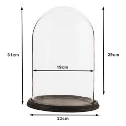 Clayre & Eef Cloche Ø 23x31 cm Marron Bois Rond