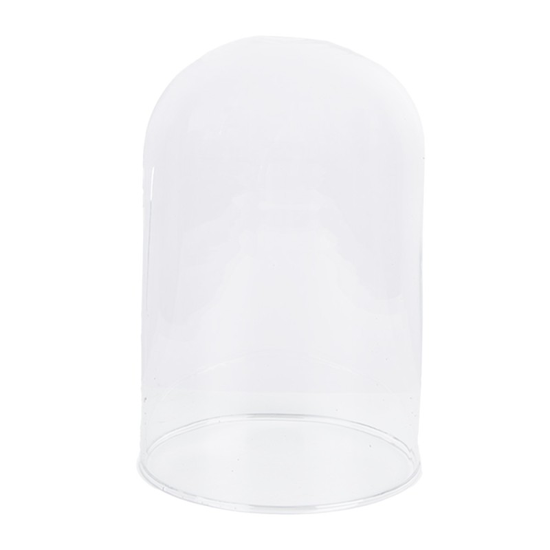 Clayre & Eef Cloche Ø 12x16 cm Transparent Verre Bois