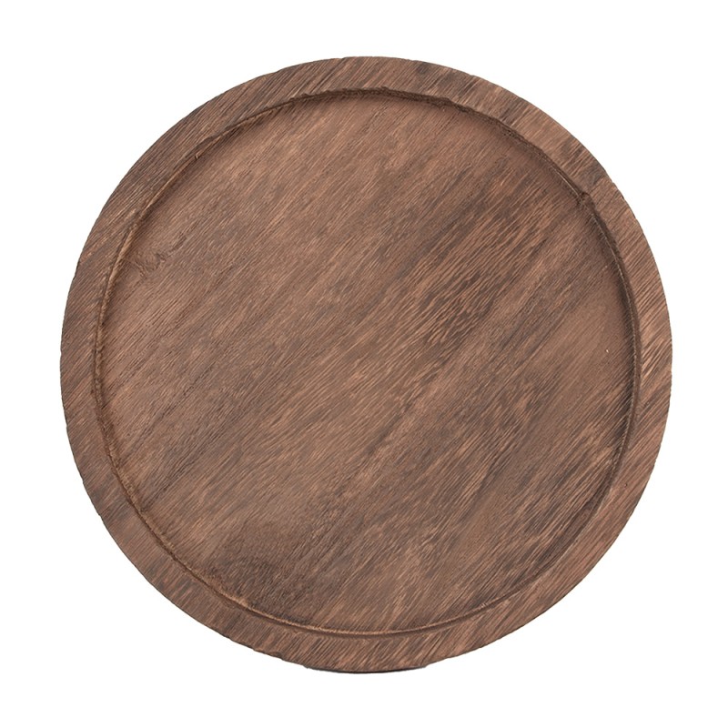 Clayre & Eef Campana Ø 23x29 cm Vetro Legno Rotondo