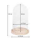 Clayre & Eef Stolp  Ø 18x28 cm Glas Rond
