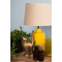Clayre & Eef Decoratie Fles  Ø 6x11 cm Bruin Glas