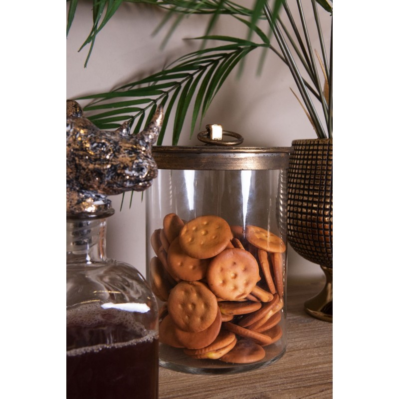 Clayre & Eef Storage Jar Ø 15x25 cm Glass Round