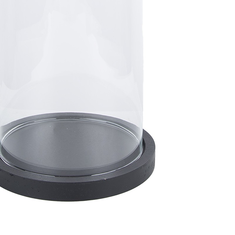 Clayre & Eef Stolp  Ø 14x25 cm Transparant Glas Hout
