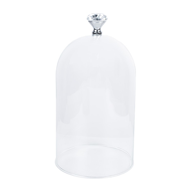 Clayre & Eef Stolp  Ø 14x25 cm Transparant Glas Hout