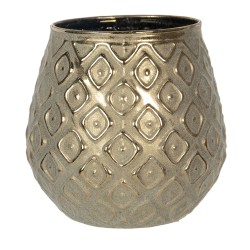 Clayre & Eef Portacandela Ø 10x10 cm Color oro Vetro