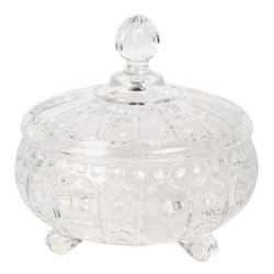 Clayre & Eef Glass Jar Ø 17x17 cm Glass