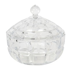 Clayre & Eef Barattolo di vetro Ø 18x18 cm Vetro Rotondo