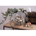 Clayre & Eef Cloche Ø 15x20 cm Wood Glass Round